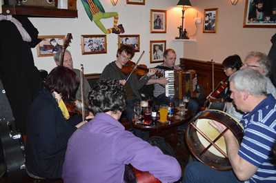 Irish Music session in nearby Drumshanbo